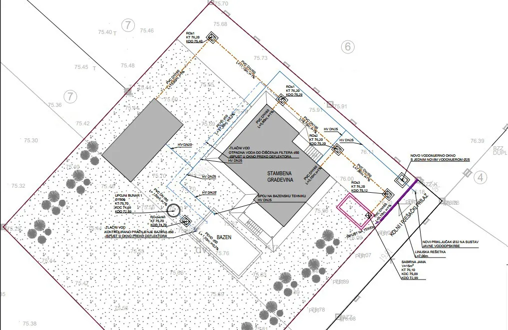 zemljište s projektom i građevinskom dozvolom u dubravi - slika 12