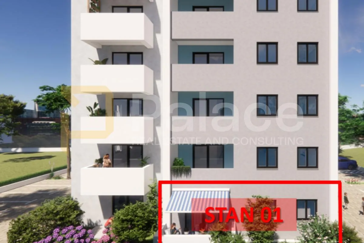 Moderan 2-soban stan sa balkonom u prizemlju u novogradnji - Pula