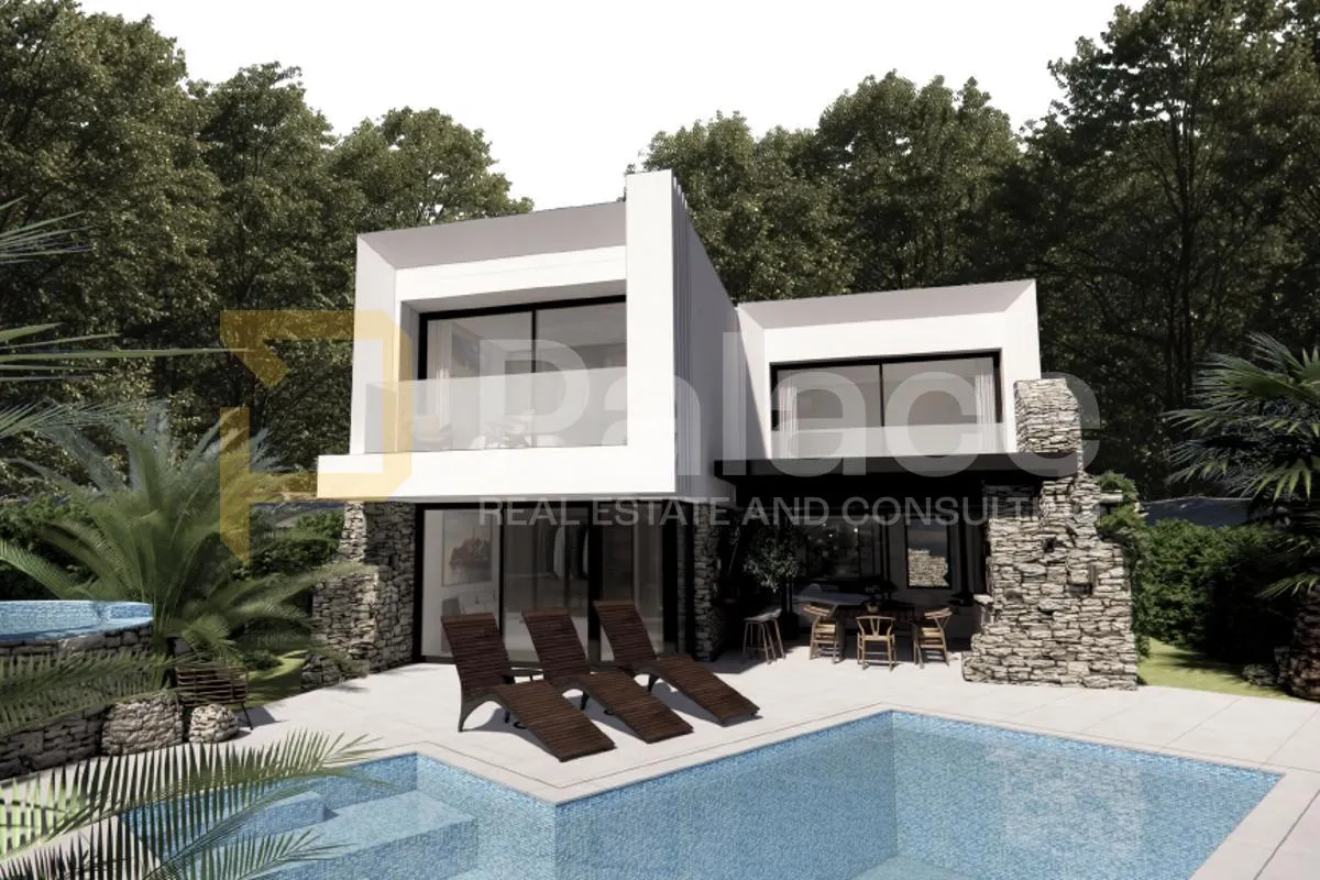 Šumber: građevinsko zemljište sa starinom i projektom, 637 m² – Istra - Šumber, Sveta Nedelja