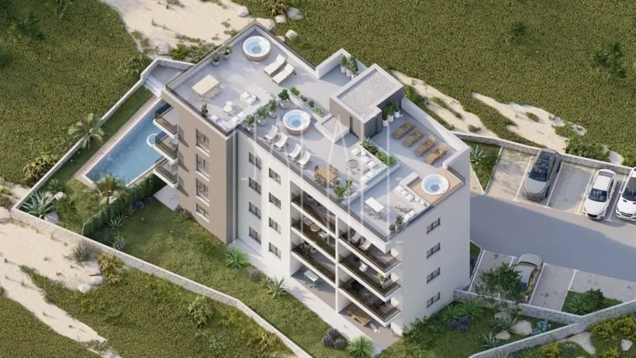 dvosoban stan u zgradi s bazenom, okrug gornji, prizemlje - slika 3