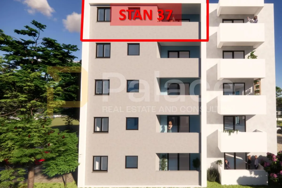Moderan stan u Puli, 2 spavaće sobe, novogradnja, JI orijentacija - Pula