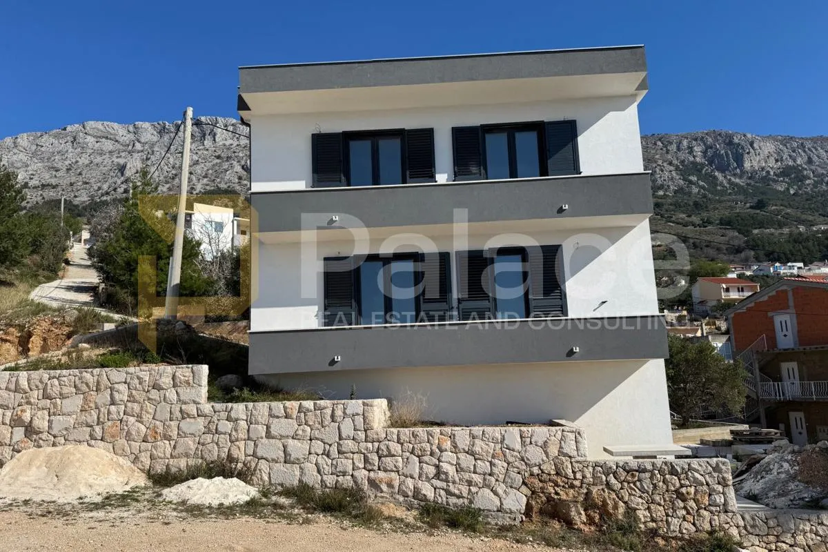 stanići, omiš: obnovljena kuća s pogledom na more, 200 m od plaže - slika 8