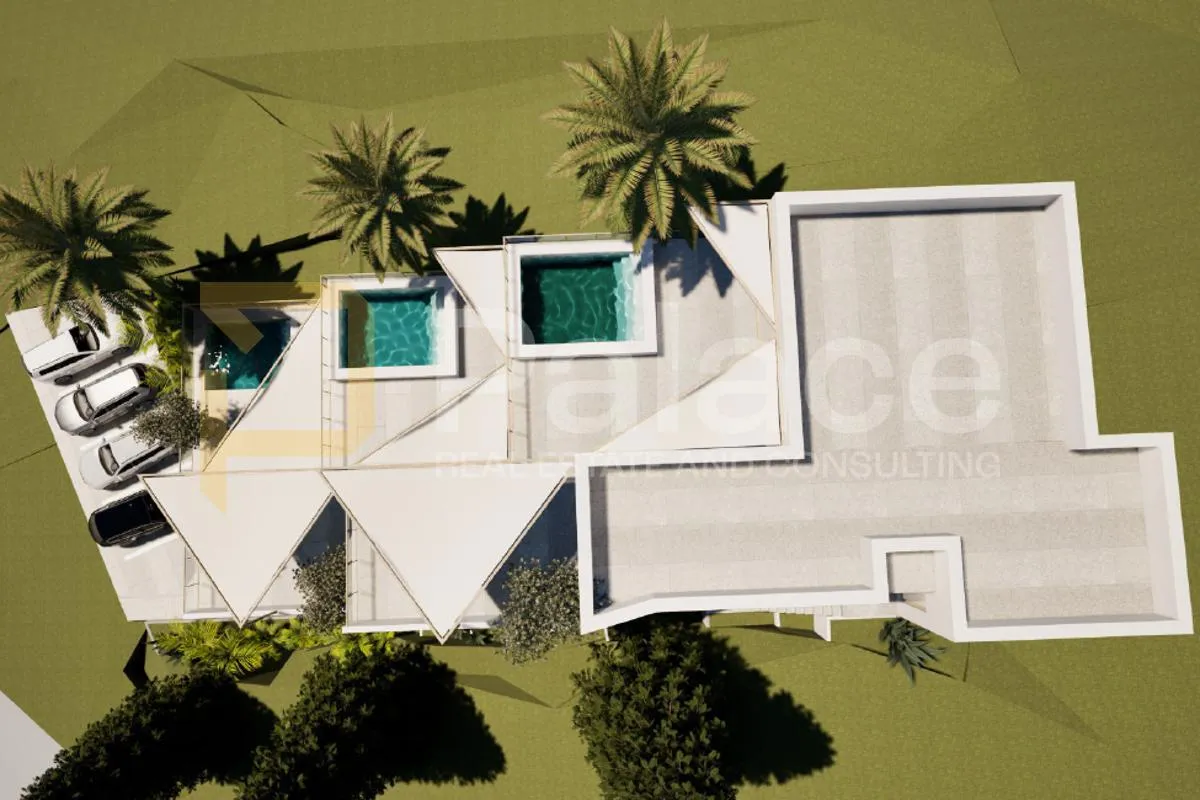građevinsko zemljište s pogledom na more i projektom u bregima, 662m² - slika 12