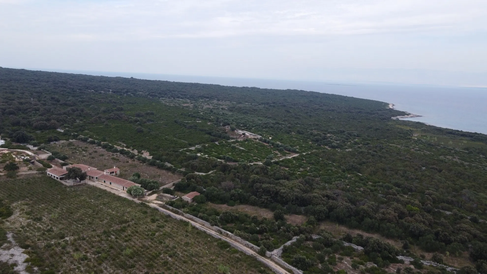 Prodaja poljoprivrednog zemljišta prvi red uz more, 2449 m2 - Silba, Zadar