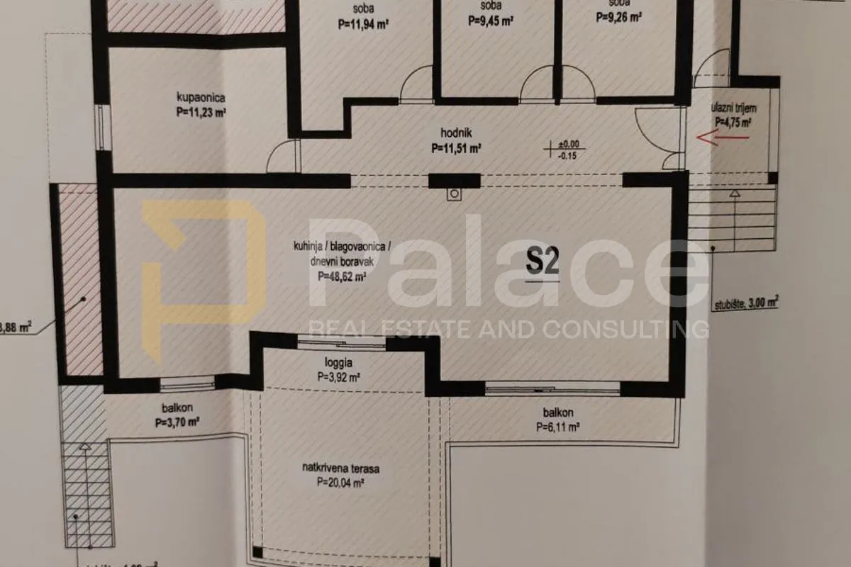 trosobni stan s pogledom na more 148m2 - slika 14