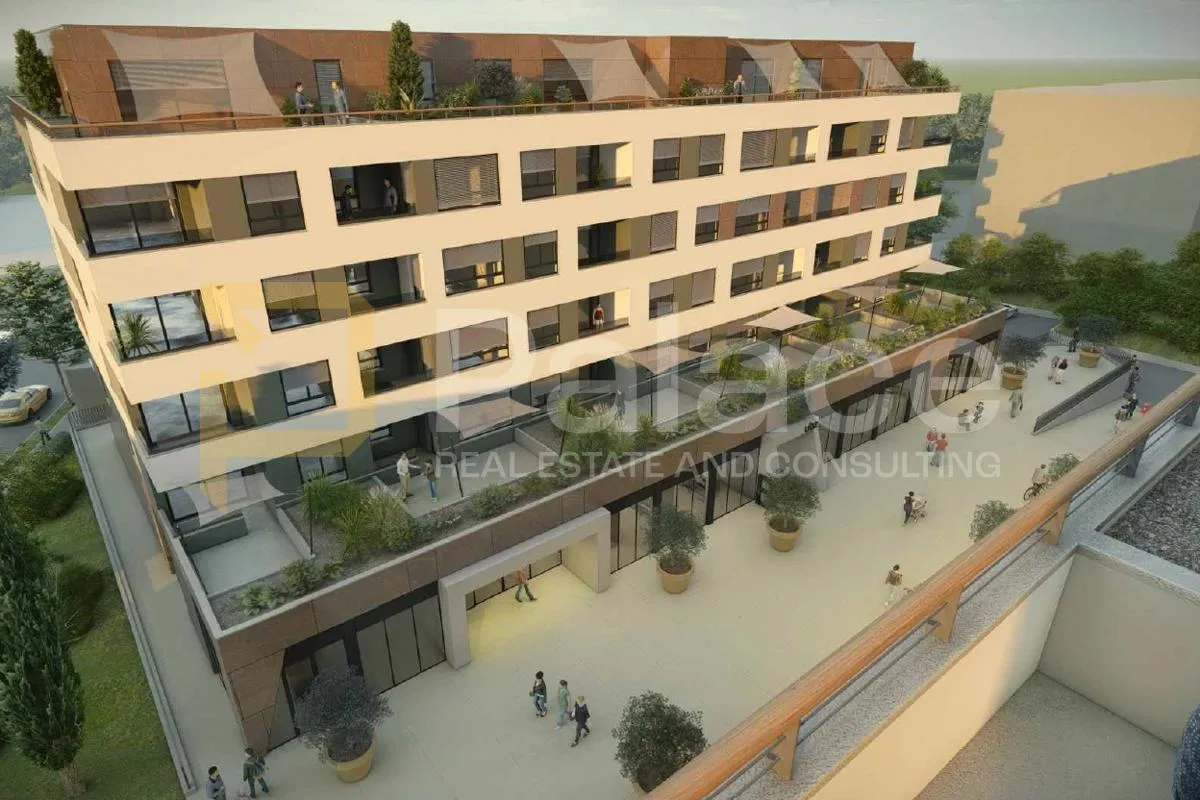 stan na srdočima u novoj zgradi – terasa i garažno mjesto, 54,87 m² - slika 2