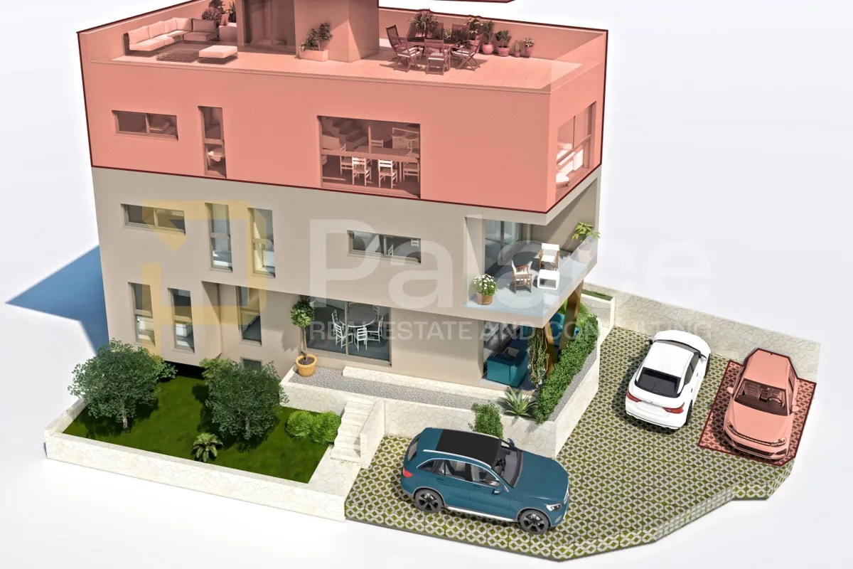 šibenik: "golden penthouse" u centru grada s pogledom na more - slika 2