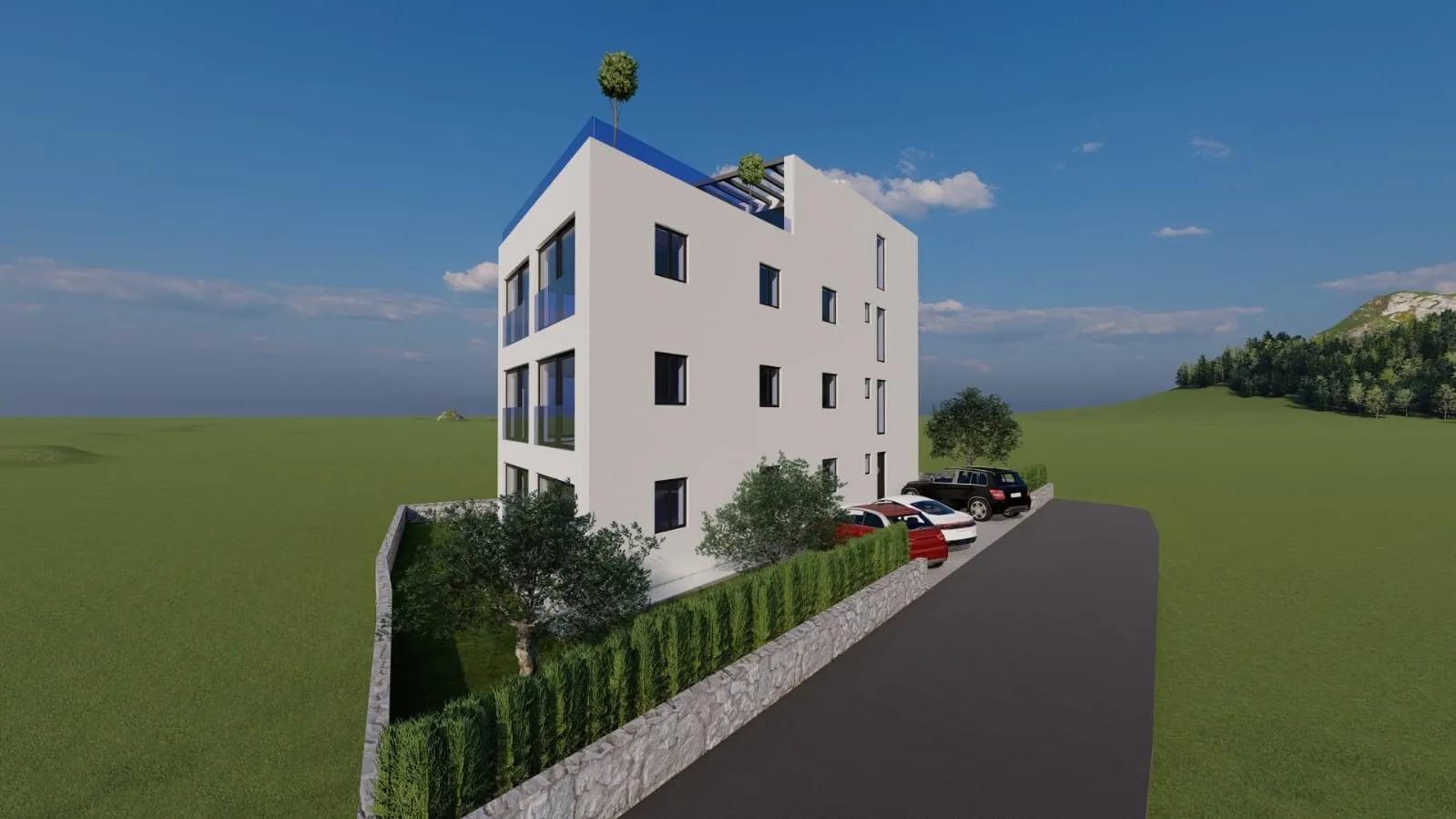 prilika! građevinsko zemljište s projektom, pogled na more - slika 7