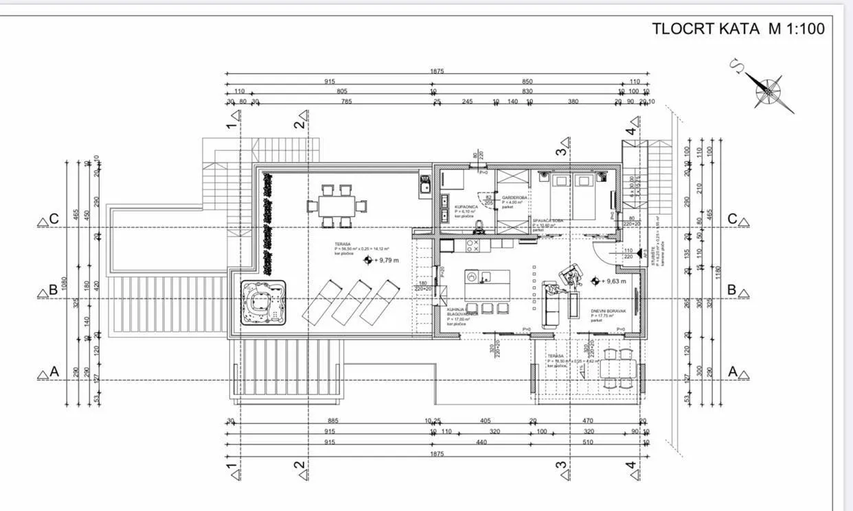 građevinsko zemljište s započetim projektom za villu s 5 apartmana - slika 5