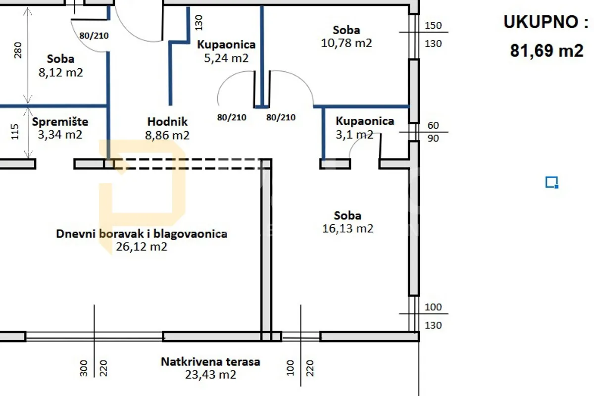 vrsi: predivan stan s bazenom - slika 6