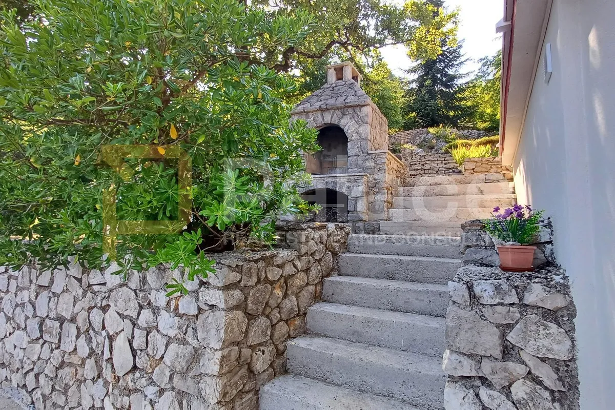 kuća s predivnom okućnicom i pogledom na more, mošćenička draga - slika 25