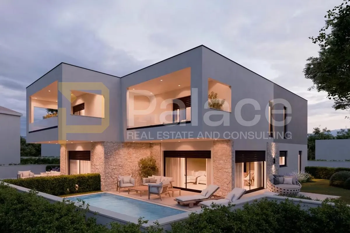 pretprodaja s1: luksuzna duplex kuća s bazenom - 115m2 - bilice - slika 1
