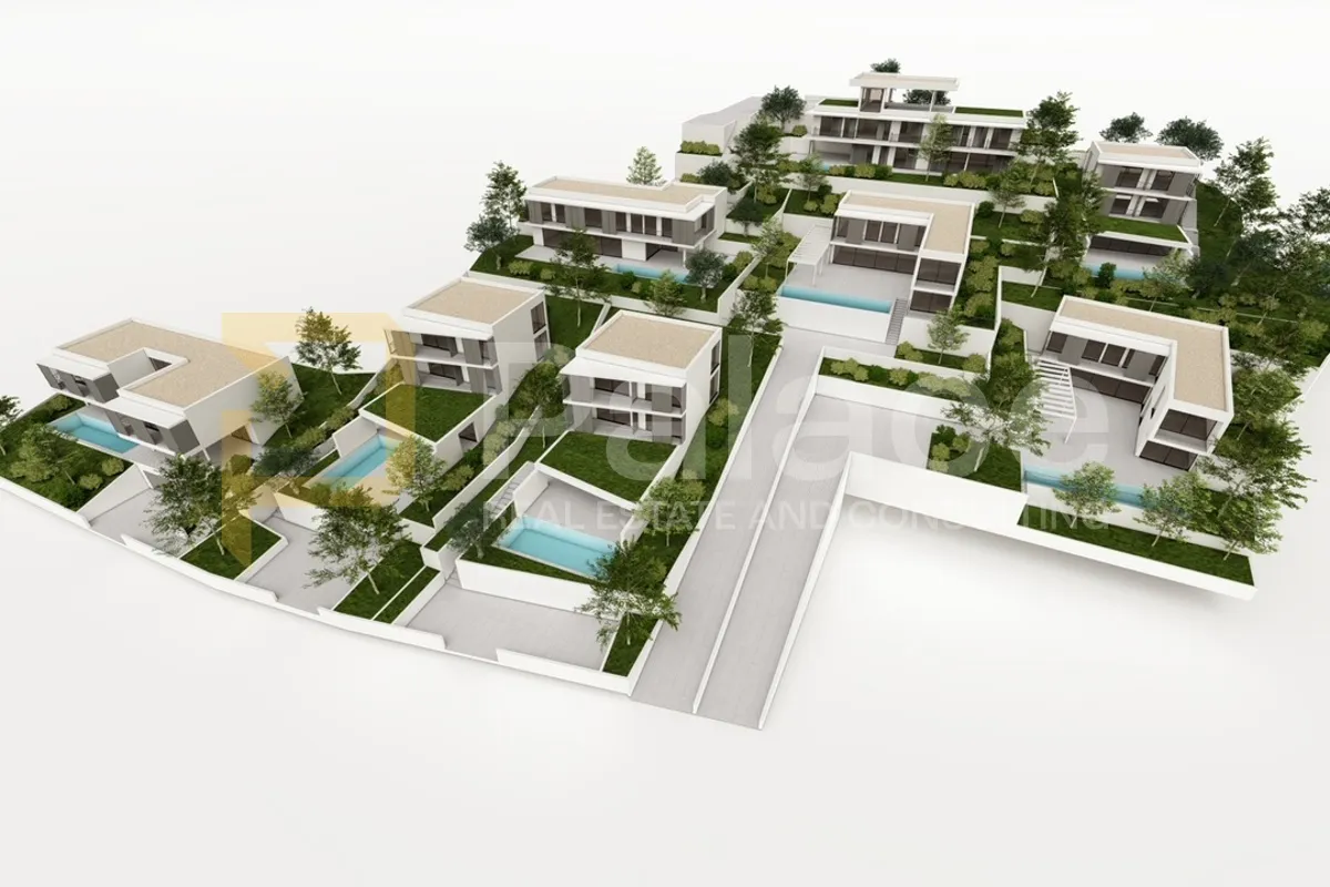 građevinsko zemljište 200m od mora s projektom za vilu, trogir - slika 2