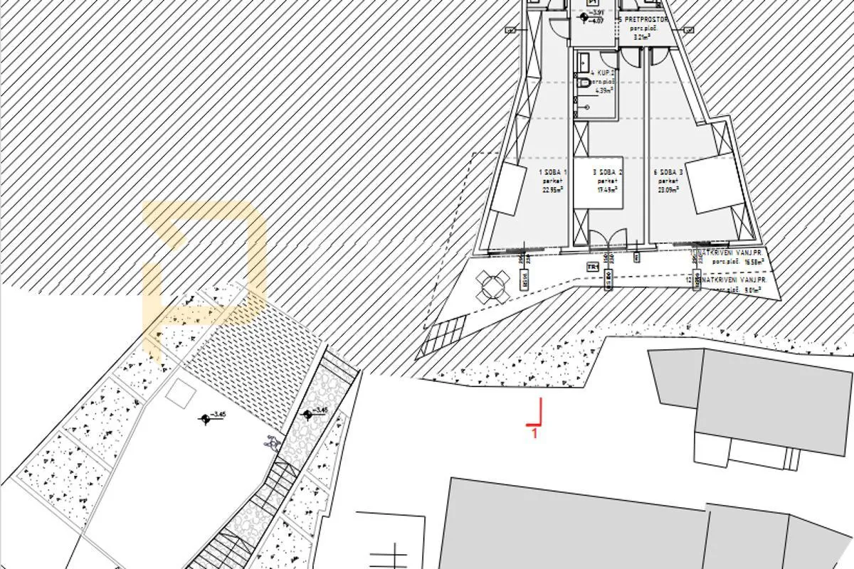 zemljište sa građevinskom dozvolom i jedinstvenim projektom, rogoznica - slika 16