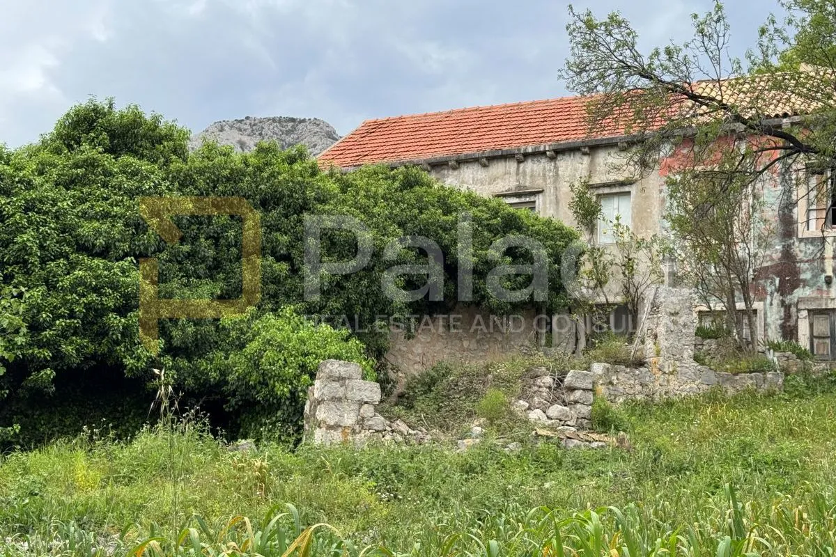tradicionalna kamena kuća za obnovu s pogledom na more - orebić - slika 12