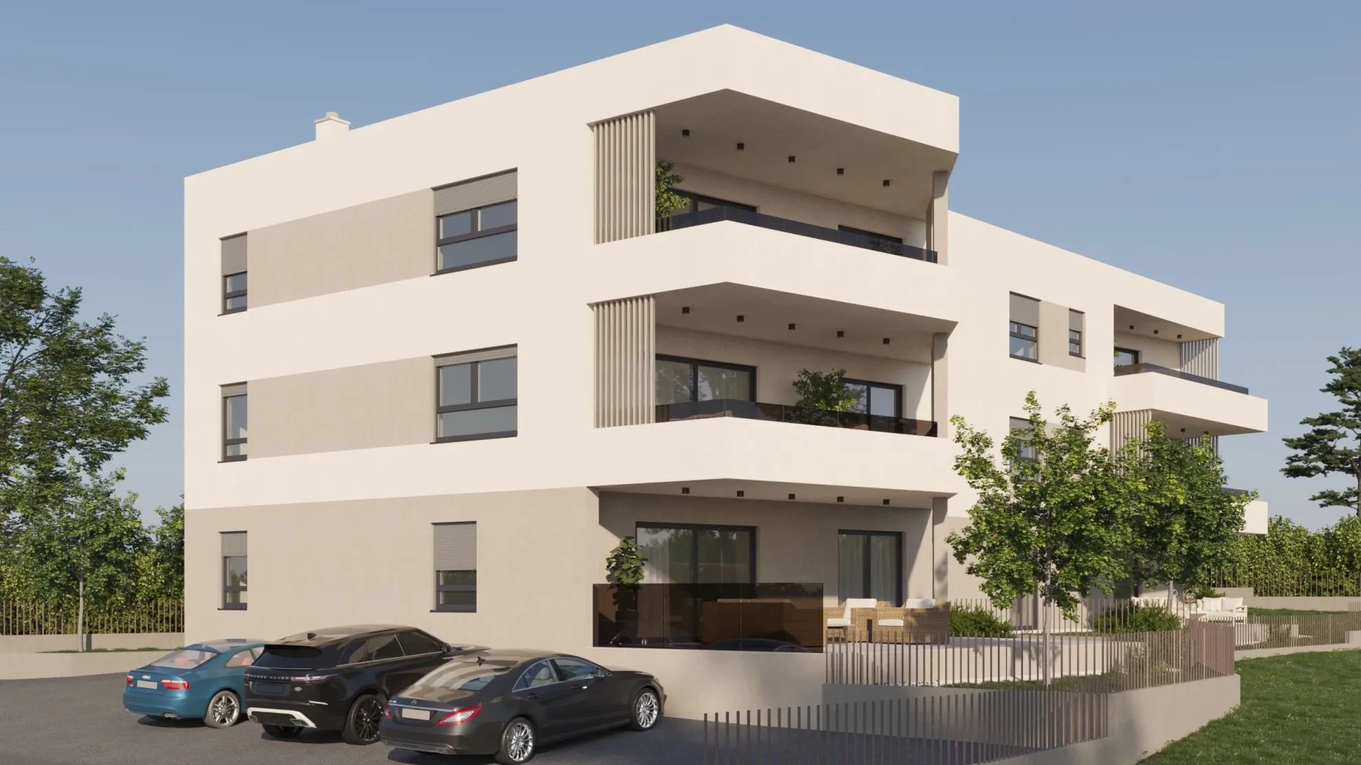 Luksuzni trosobni stan na drugom katu u novogradnji, Vodice, 101 m2
