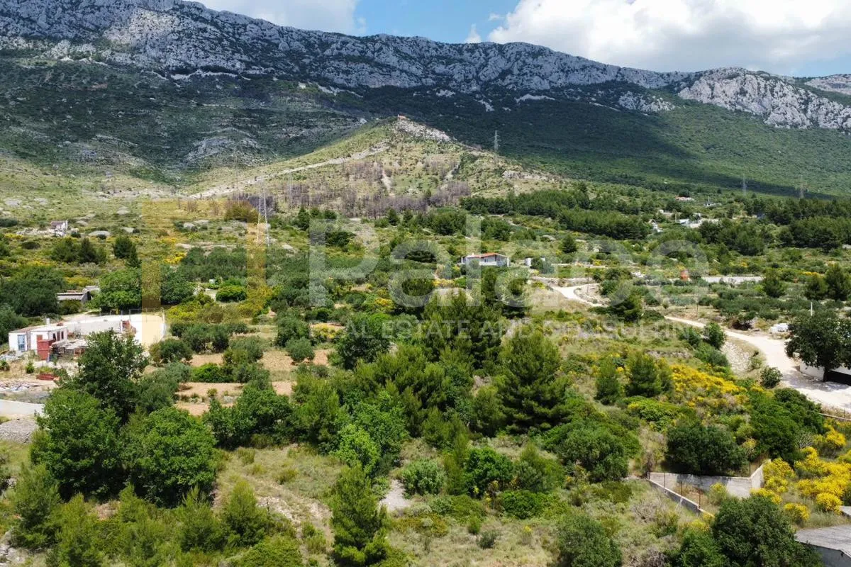 zemljište s građevinskom dozvolom i projektom, pogled na more 1456m2 - slika 2