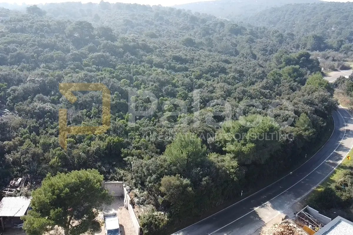 tkon : građevinsko zemljište s pogledom na more 2343 m2 - slika 5