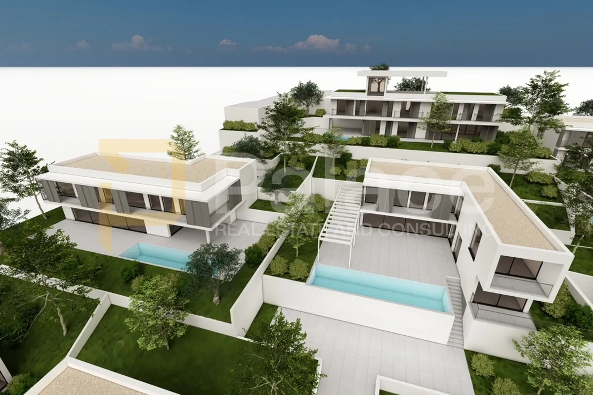 građevinsko zemljište 100m od mora s projektom za vilu, trogir - slika 2