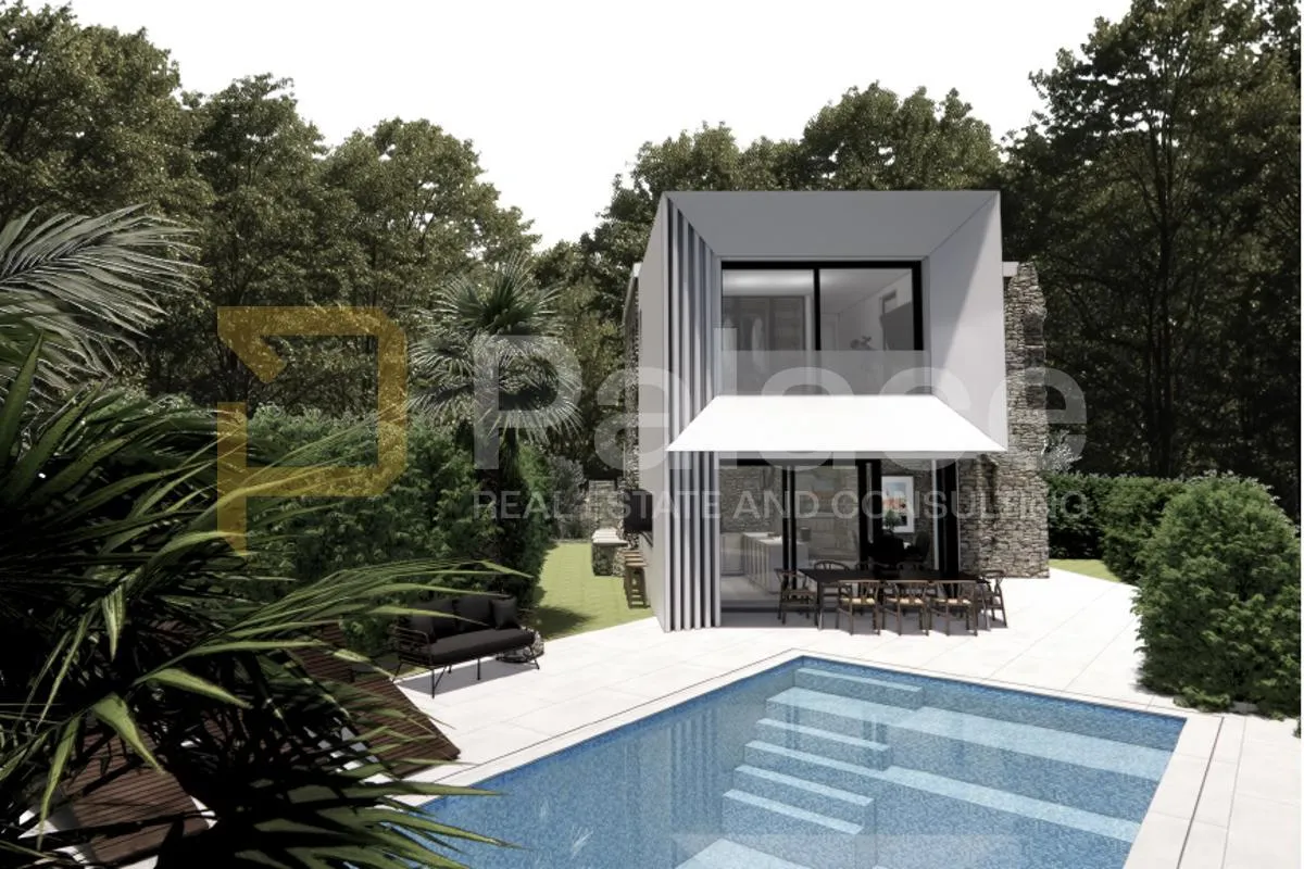 parcela na top lokaciji za gradnju 512 m², s projektom – istra, šumber - slika 1