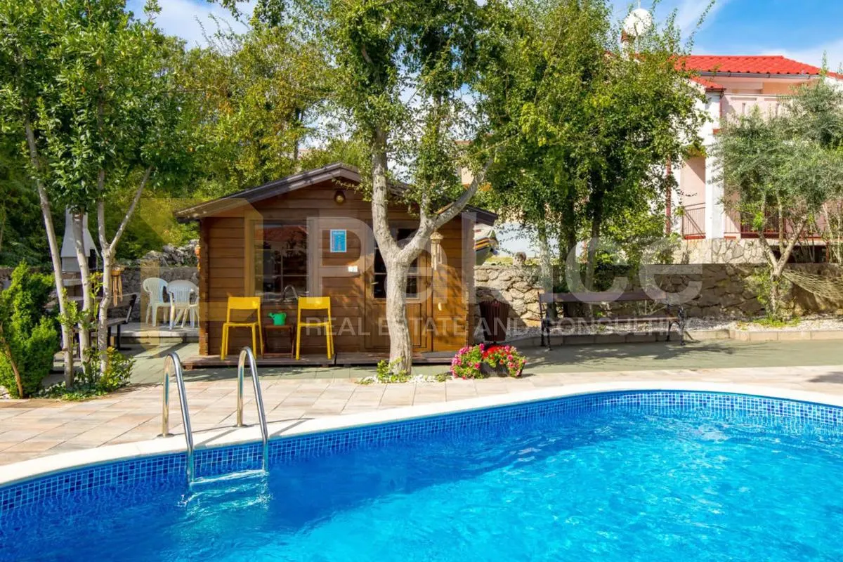 bazen, mir i more – jedinstvena kuća na otoku krku, kornić, 250m2 - slika 4