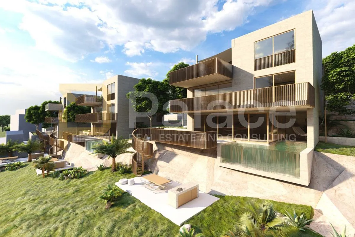 građevinsko zemljište 1.971 m² s projektom za 3 vile, kaštela - slika 3