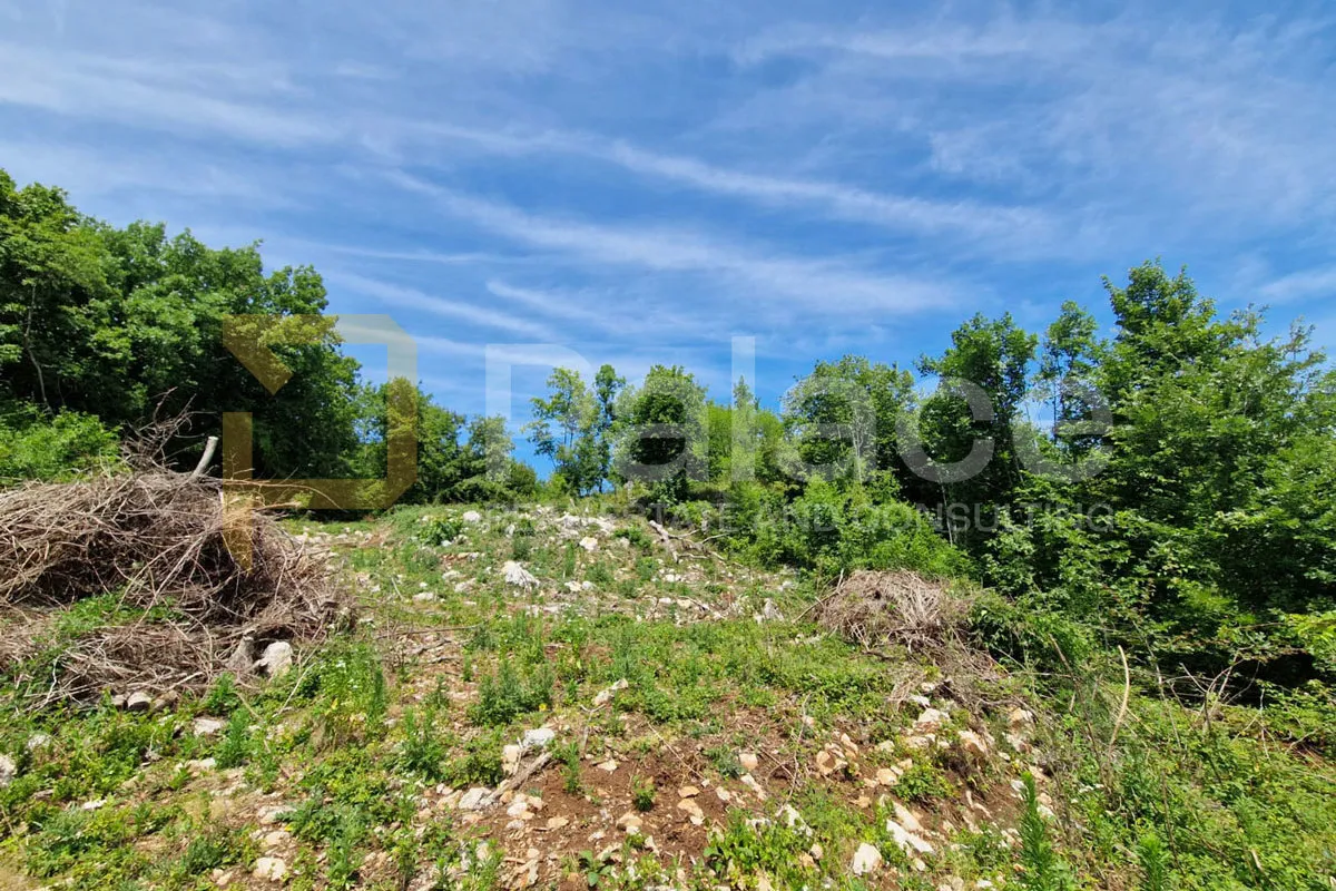 građevinsko zemljište s pogledom na more i projektom u bregima, 662m² - slika 3