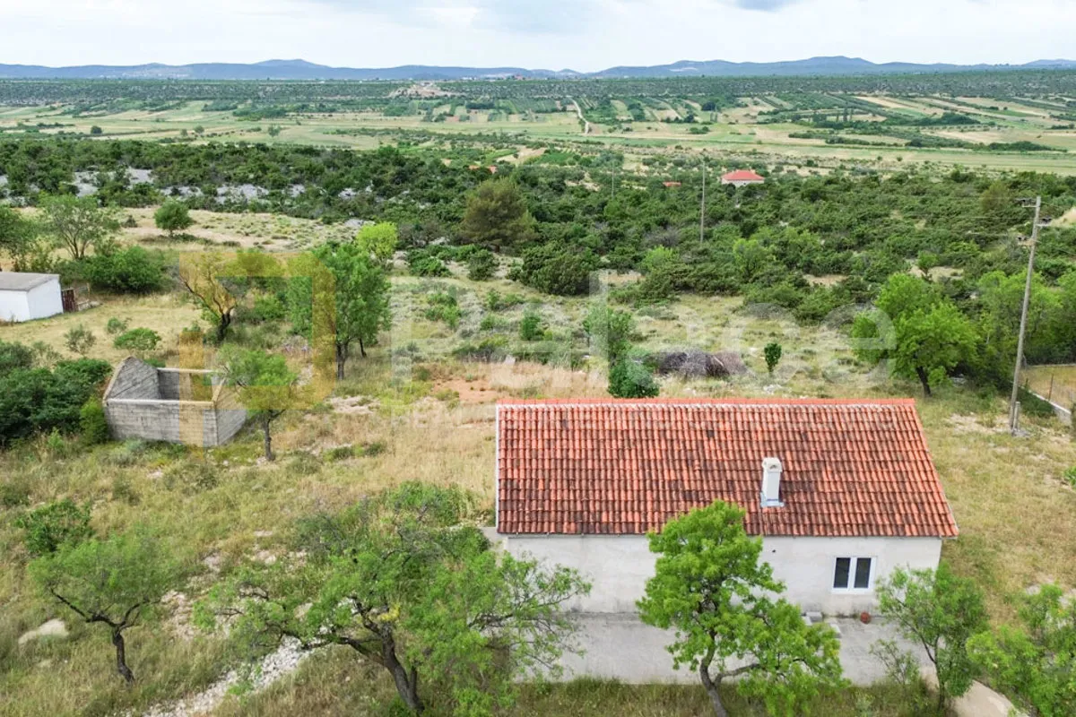 kuća prizemnica velikog potencijala na terenu 3000 m2, skradin-cicvare - slika 2