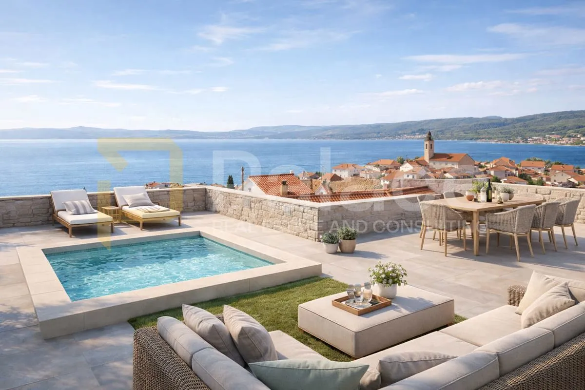 Kaštela - dvoetažan trosoban stan s bazenom+ dva parkinga, novogradnja - Kaštel Gomilica, Kaštela