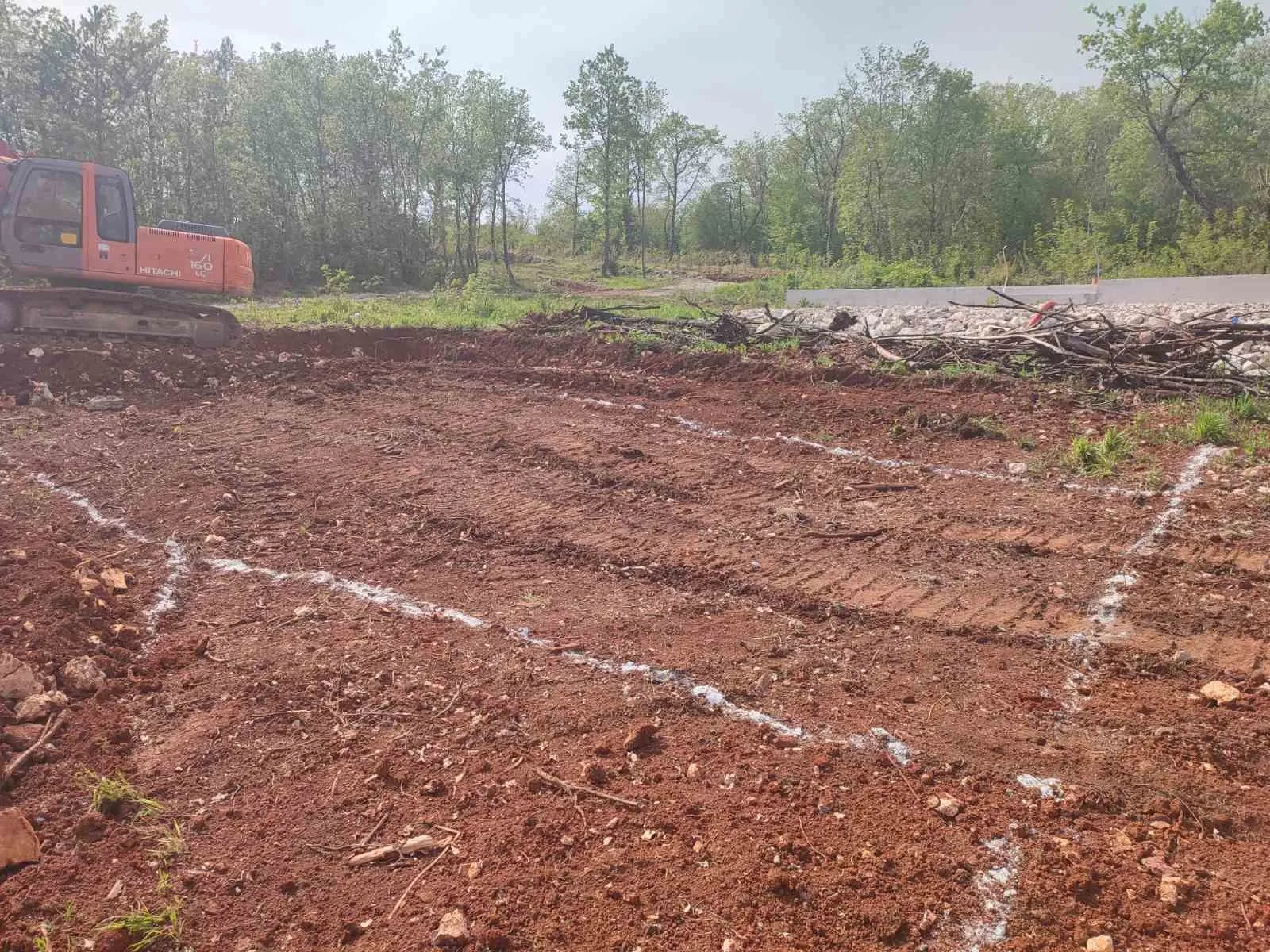 građevinski teren s projektom obiteljske kuće s bazenom, 541m2, raša - slika 4