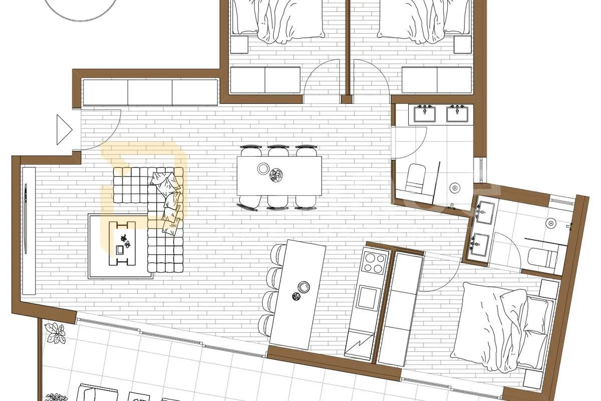 trosoban stan u novogradnji, 91m2, rogoznica - slika 8