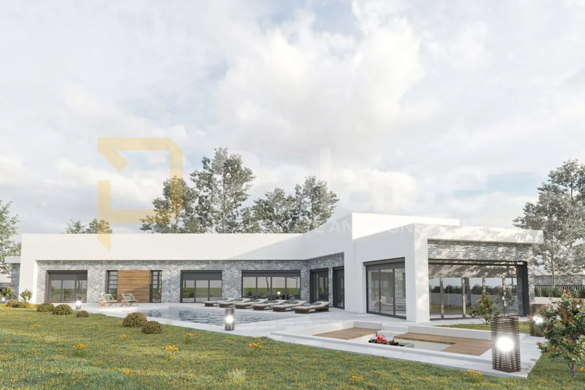 istra - investicija! građevinsko zemljište s dozvolom + projekt vile - slika 2