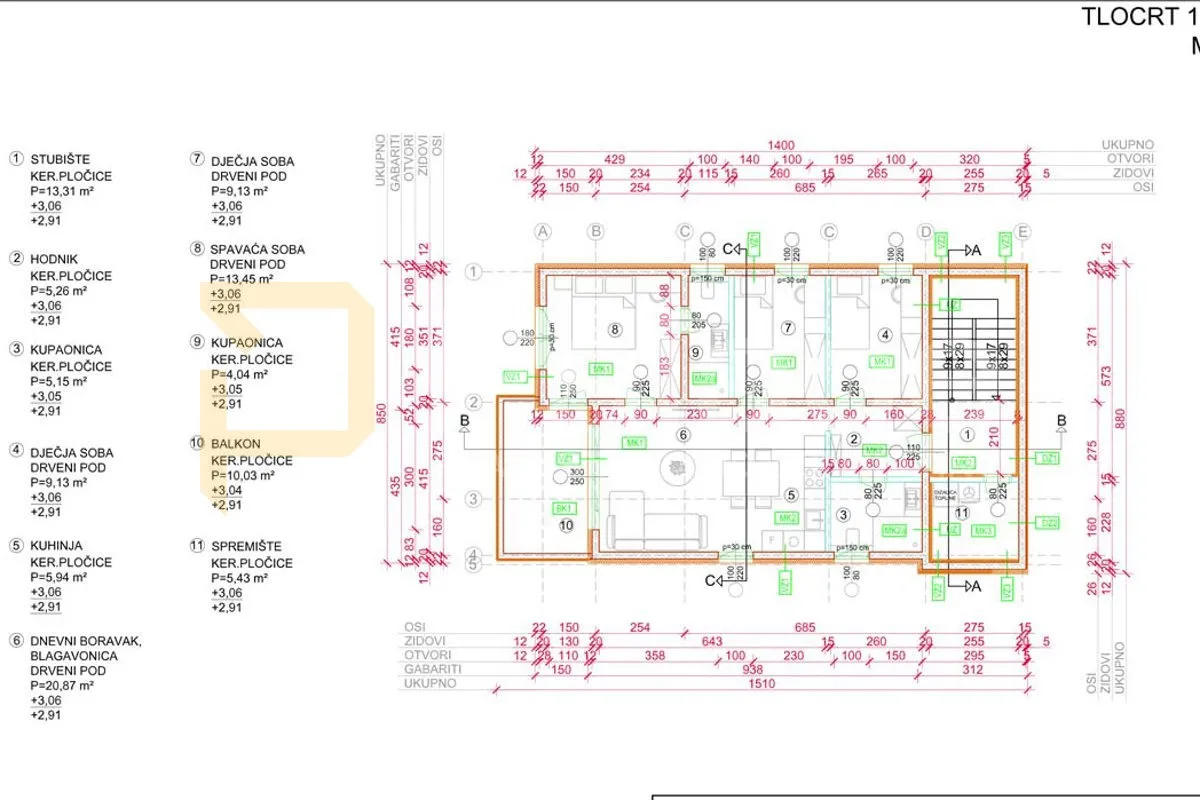 četverosoban stan u srcu sesveta, 83m2 - novogradnja - slika 9