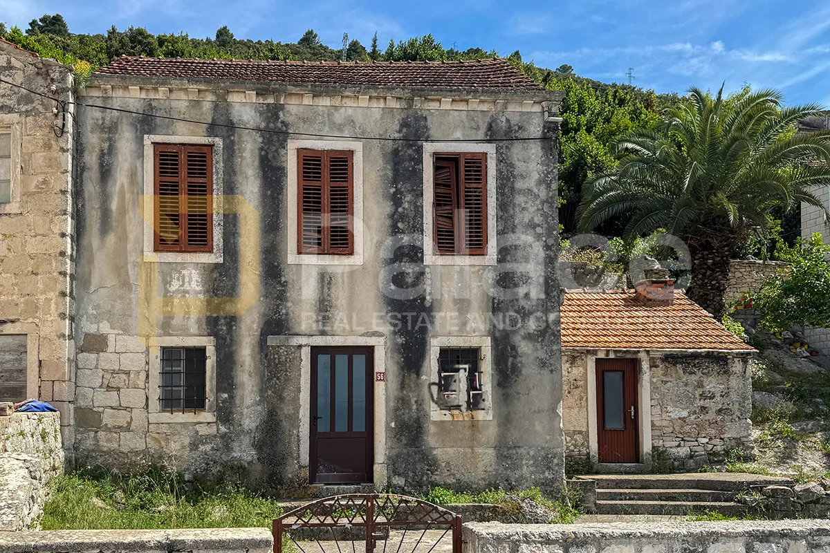 korčula, račišće - kamena kuća uz more i velika parcela - slika 7