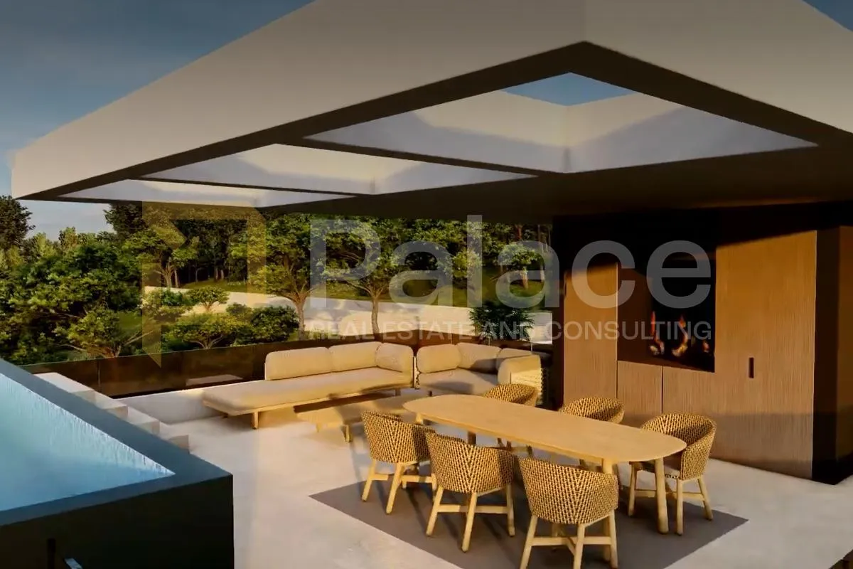 Penthouse na Krku – velika krovna terasa i prekrasan pogled, 206,73 m² - Muraj, Krk