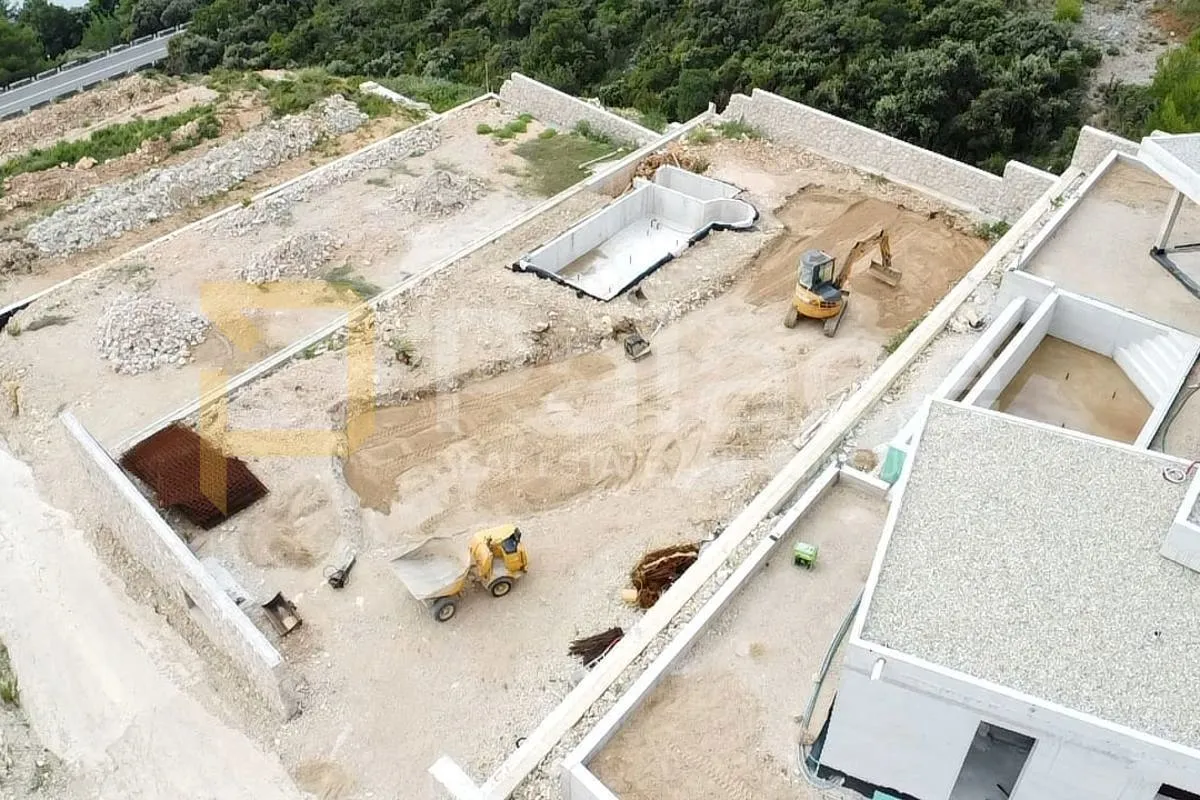 posedarje: kuća u izgradnji s panoramskim pogledom na more i infinity bazenom - slika 6