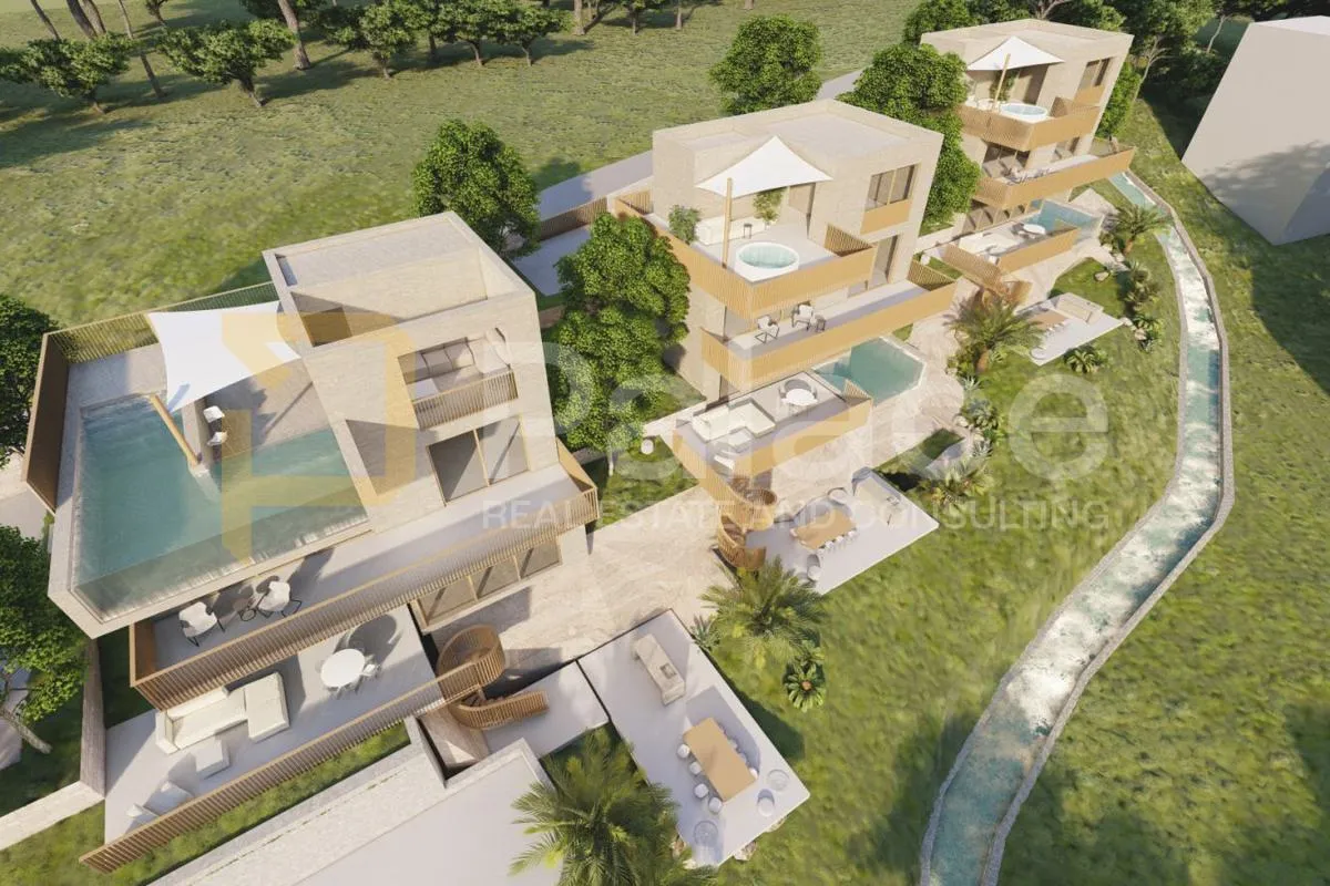 građevinsko zemljište 1.971 m² s projektom za 3 vile, kaštela - slika 5