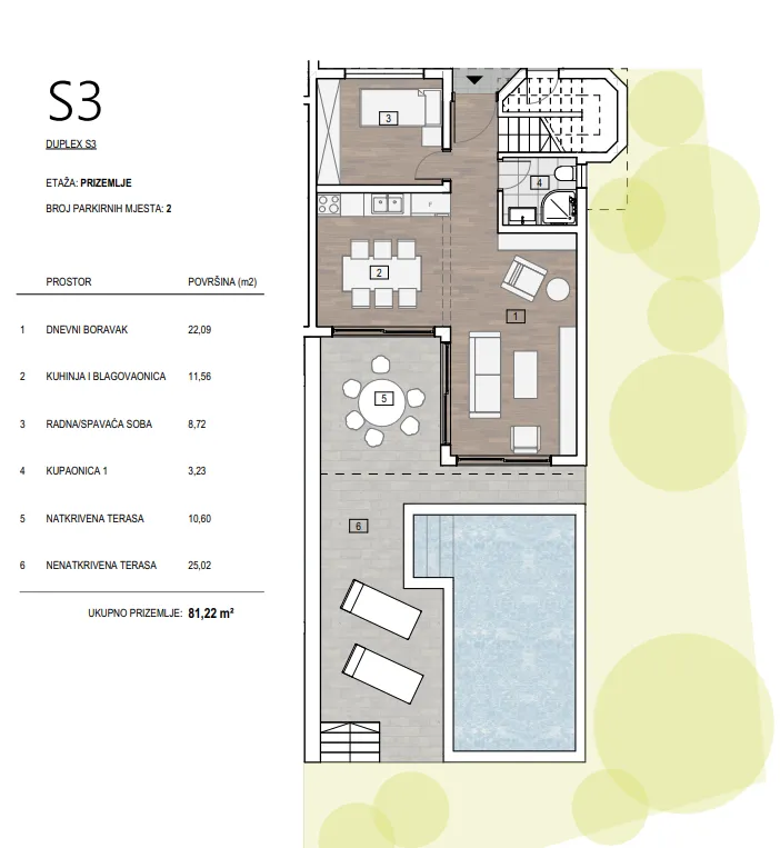 luksuzna dvoetažna villa s bazenom, primošten, 145 m2 - slika 4