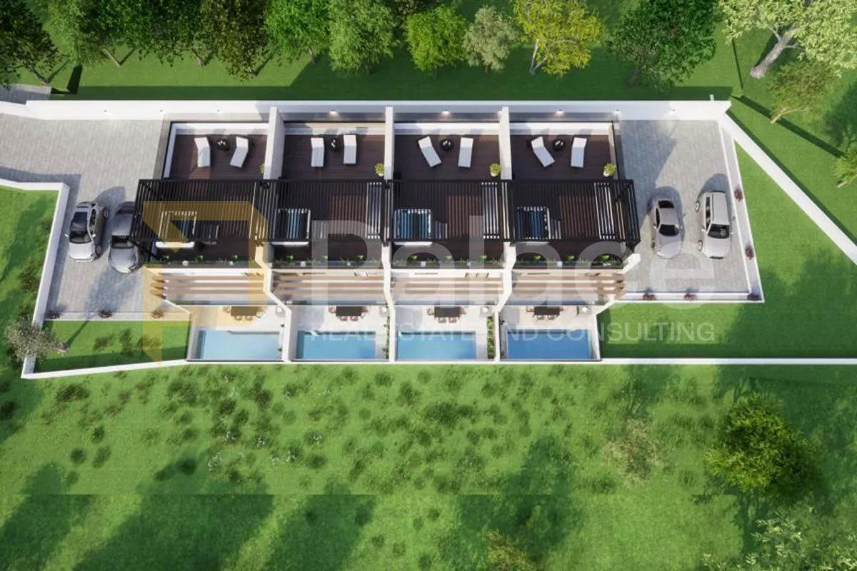 luksuzna kuća u nizu s bazenom i pogledom na more - vodice 150m2 - slika 2