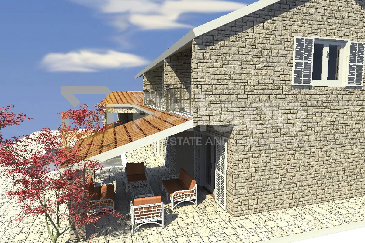 gradilište za vilu s bazenom i pogledom na more, sevid 1456 m2 - slika 4