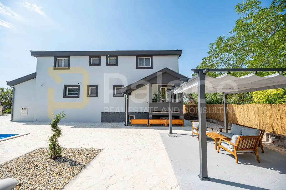 vila sa grijanim bazenom, konobom i apartmanima, zemunik donji - slika 4
