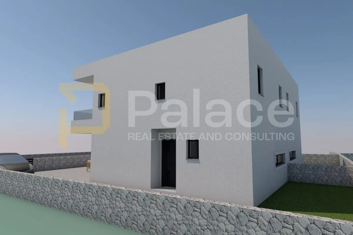 novogradnja dvojna kuća katnica s 2 stana i dvorištem, vodice 240 m2 - slika 6