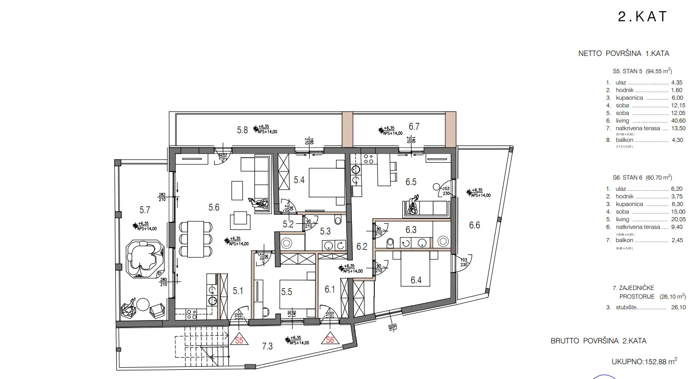 stan u novogradnji s5, 95 m2 - sovlje - slika 11