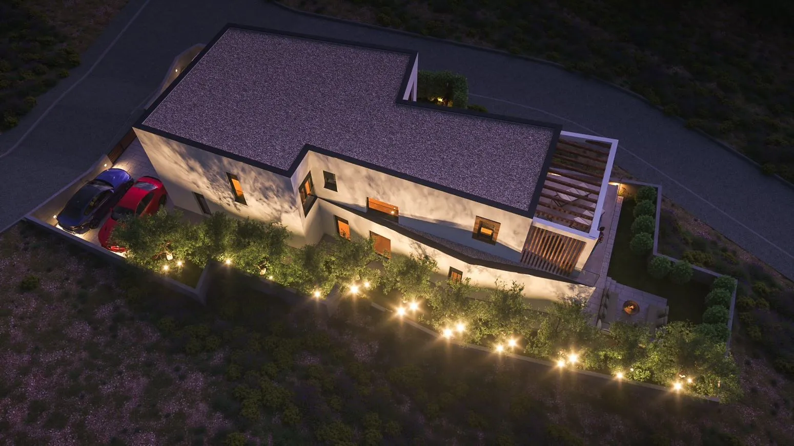 vila predivne arhitekture s pogledom u primoštenu - slika 21