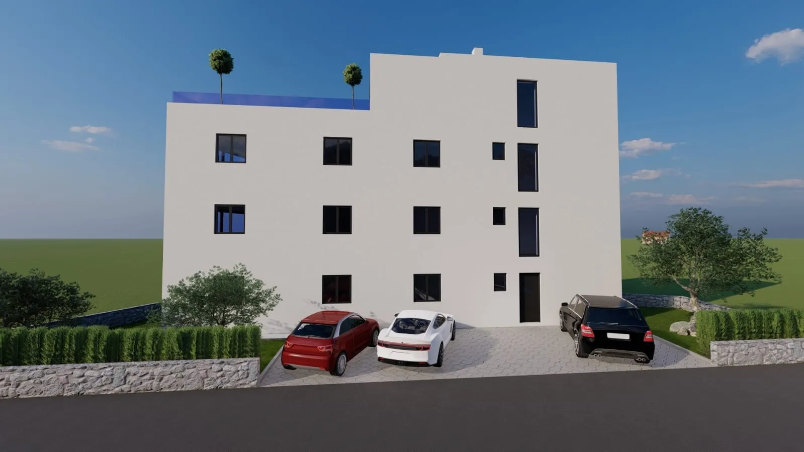 prilika! građevinsko zemljište s projektom, pogled na more - slika 2