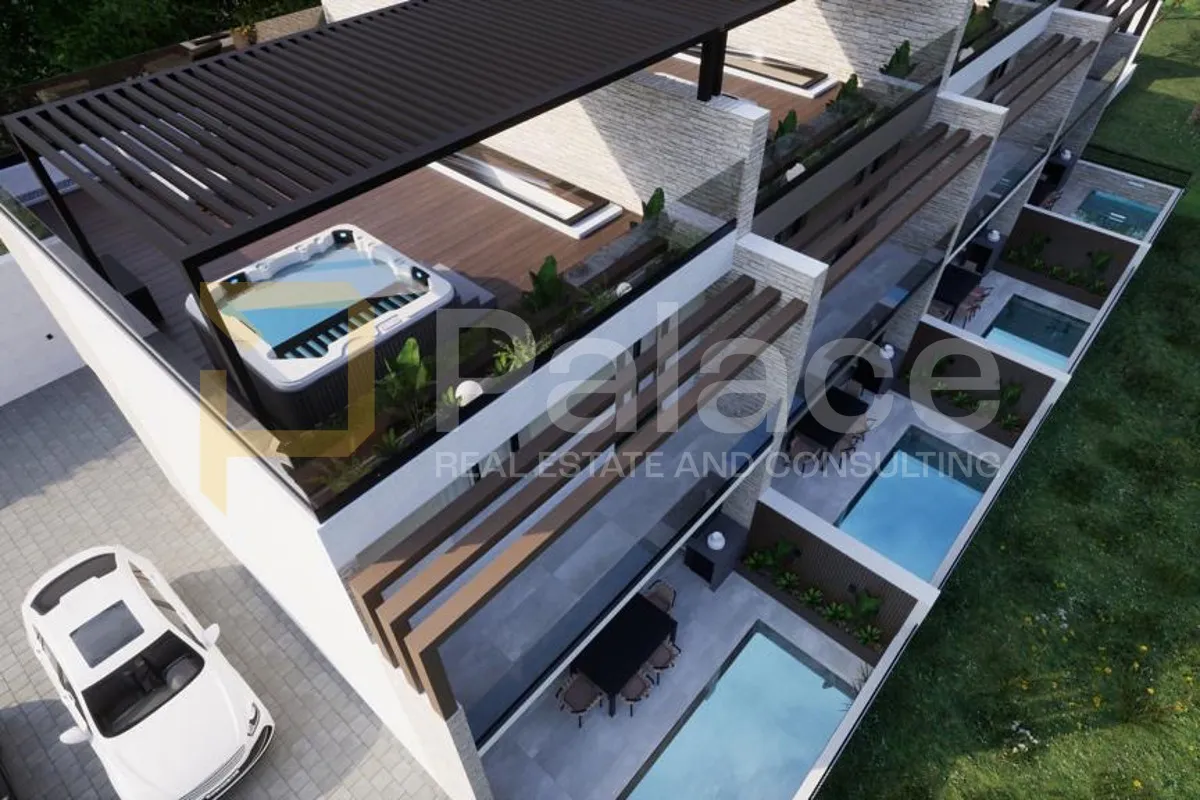 luksuzna kuća u nizu s bazenom i pogledom na more - vodice 150m2 - slika 7