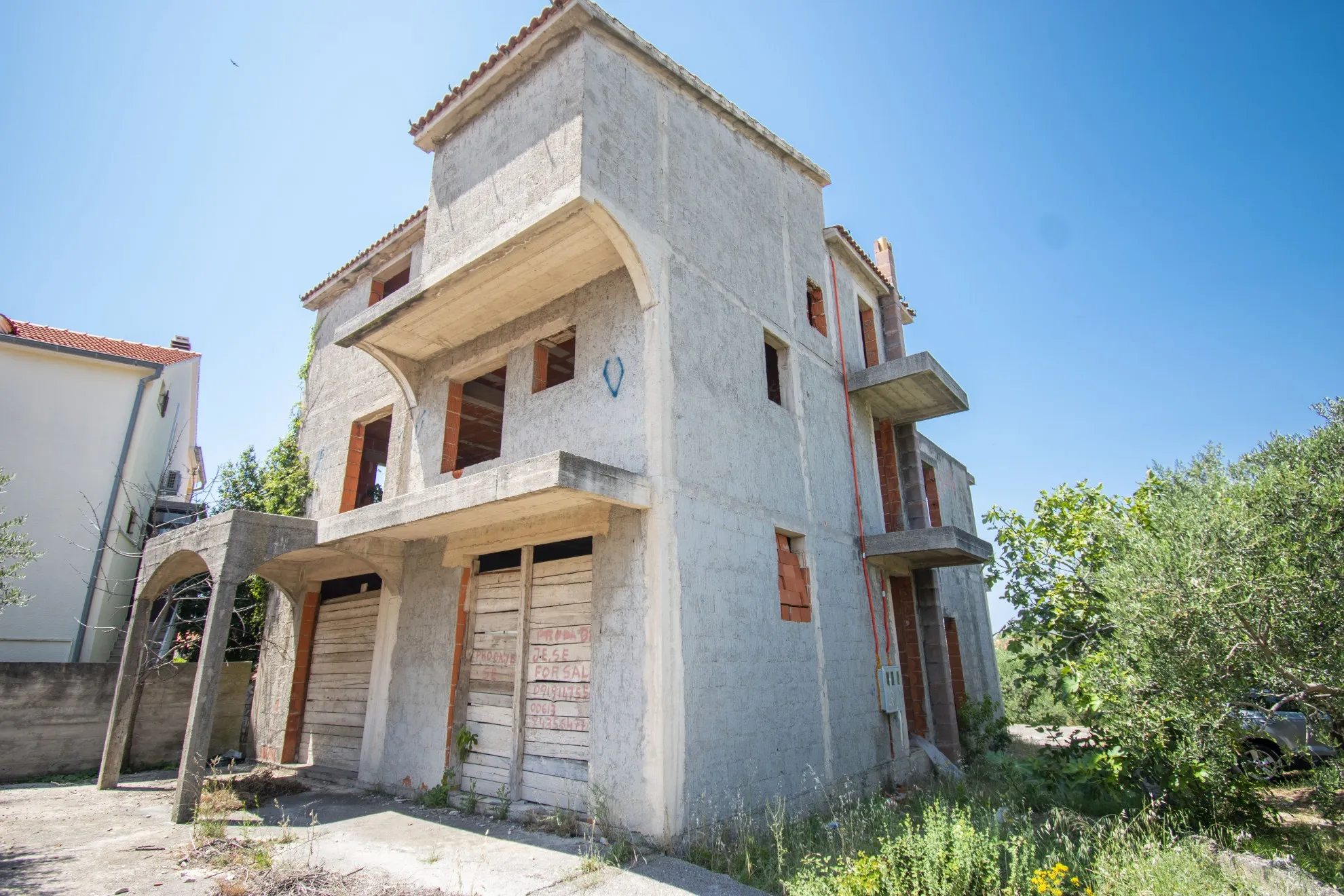 kuća u izgradnji s pogledom na more , žaborić - slika 2