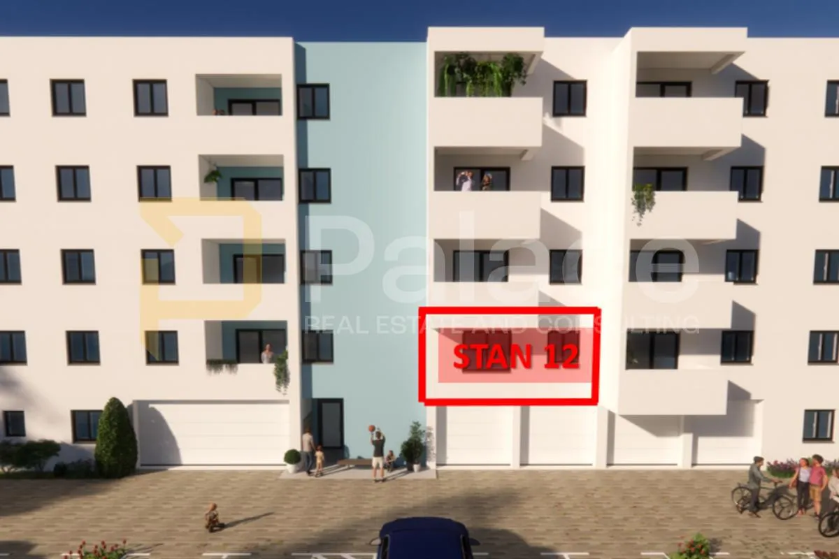 Moderan stan u novogradnji, 1. kat, balkon, južna orijentacija – Pula