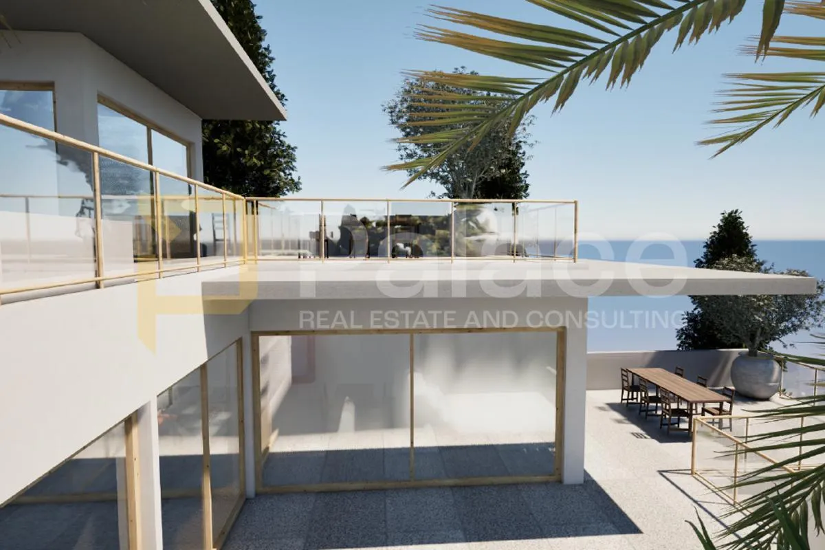 građevinsko zemljište s pogledom na more i projektom u bregima, 662m² - slika 11