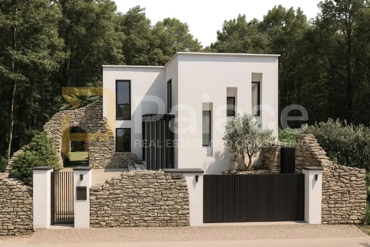 šumber: građevinsko zemljište sa starinom i projektom, 637 m² – istra - slika 12